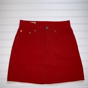 Levi’s Red High Waisted Skirt